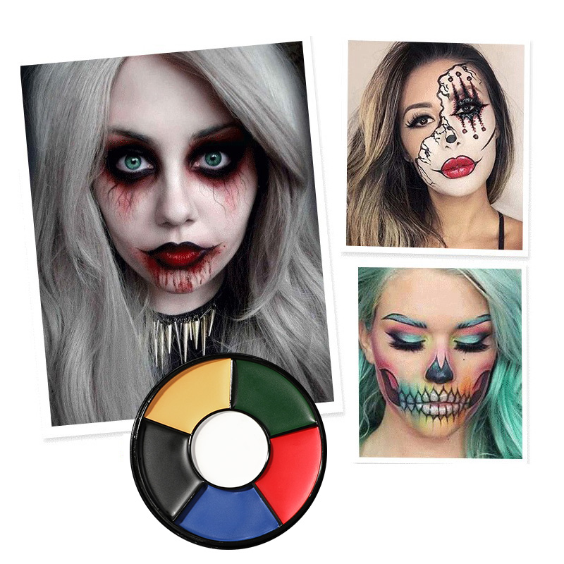 Camo Face Paint - พาเลทสีเพ้นท์หน้า 6 สี สำหรับงานปาร์ตี้ ลายพราง แต่งหน้าเพ้นท์หน้าและตัว