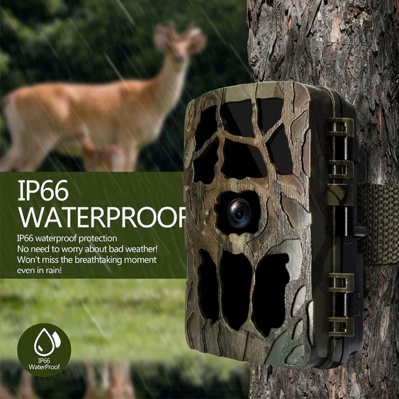 Trail Camera Infrared - H982 IP66กันน้ำ4K กลางแจ้งอินฟราเรด1080P Night Vision Trail