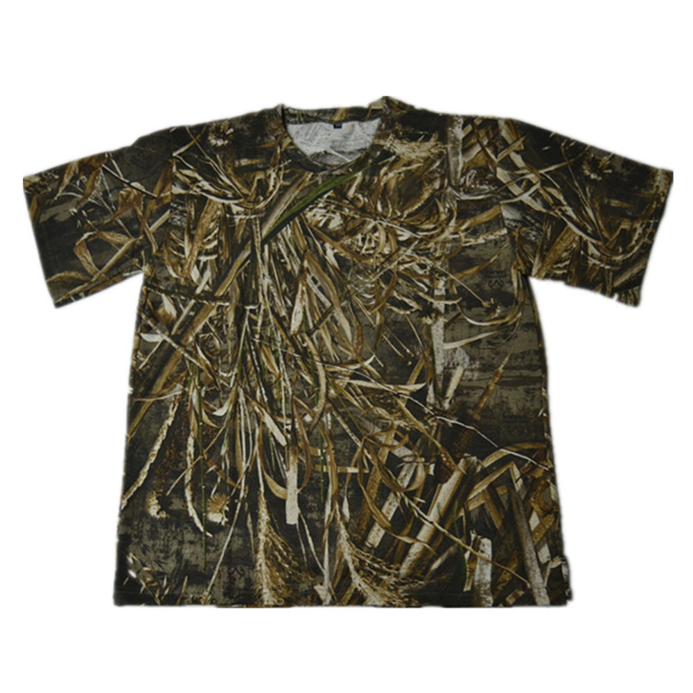 เสื้อยืดแขนสั้นคอกลมสำหรับผู้ช - Hunting And Outdoor Shows บทวิจารณ์และราคา