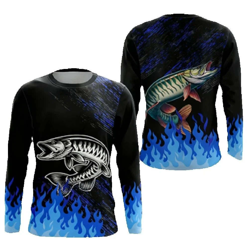 เสื้อตกปลาแขนยาวสำหรับผู้ชาย ป - Outdoor Hunting Prints บทวิจารณ์และราคา