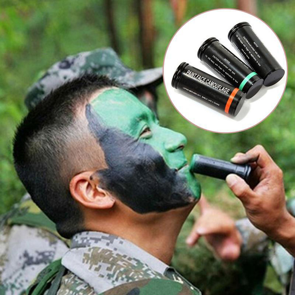 3 ชิ้น สีเพ้นท์ลายพราง คุณภาพพ - Camo Face Paint บทวิจารณ์และราคา