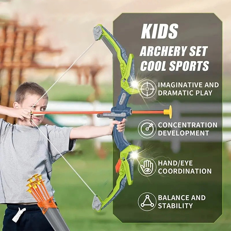 ชุดธนูและลูกธนูสำหรับเด็ก ชุดฝ - Outdoor Hunting Games For Kids บทวิจารณ์และราคา