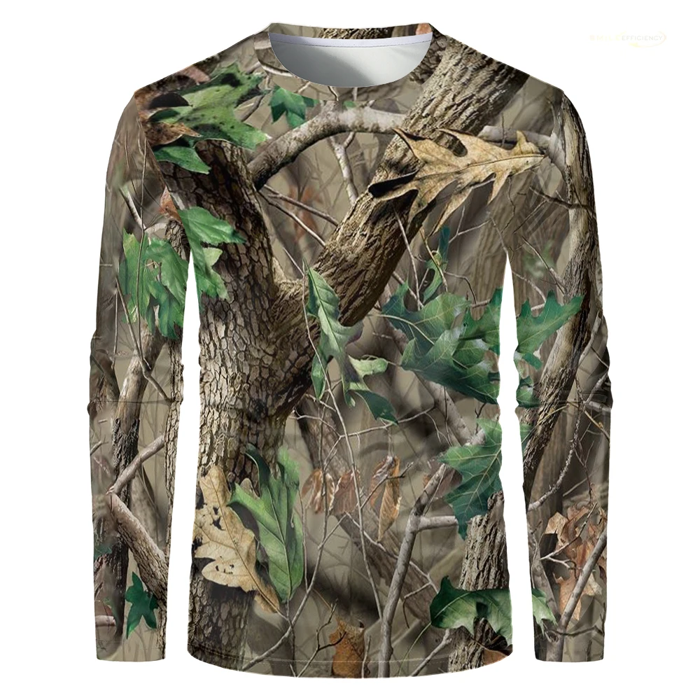 เสื้อเชิ้ตแขนยาวผู้ชายพิมพ์ลาย - Outdoor Hunting Prints บทวิจารณ์และราคา